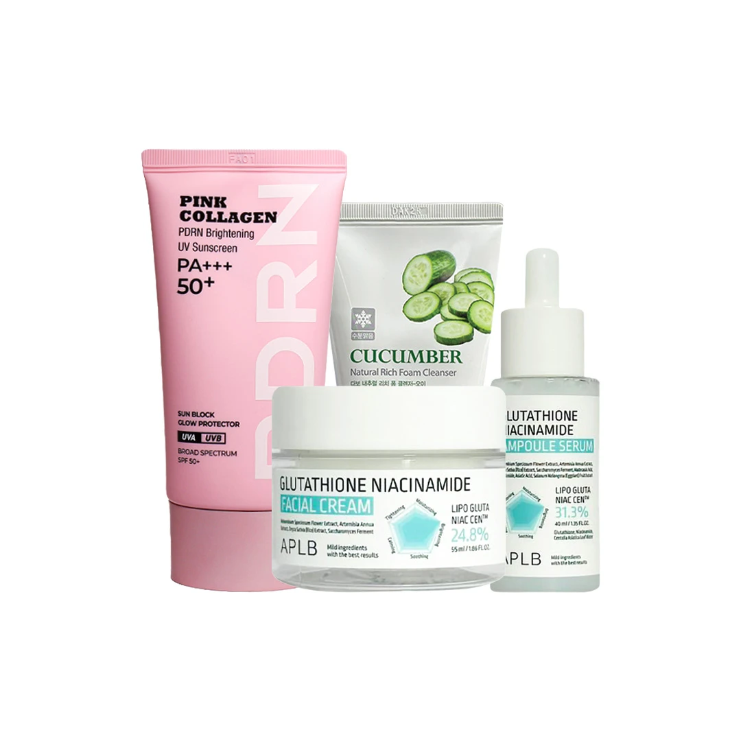 Ultimate Glow & Bright Boost Combo – 4-Piece Korean Skincare Set