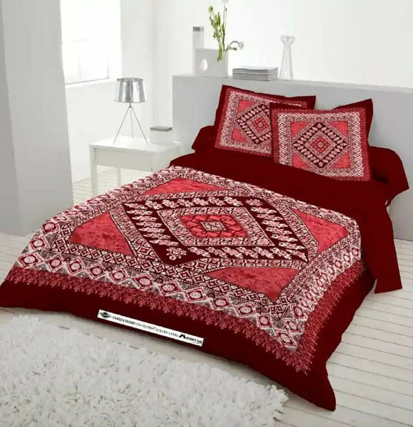 Premium Quality King Size Printed Bed Sheet GM-238