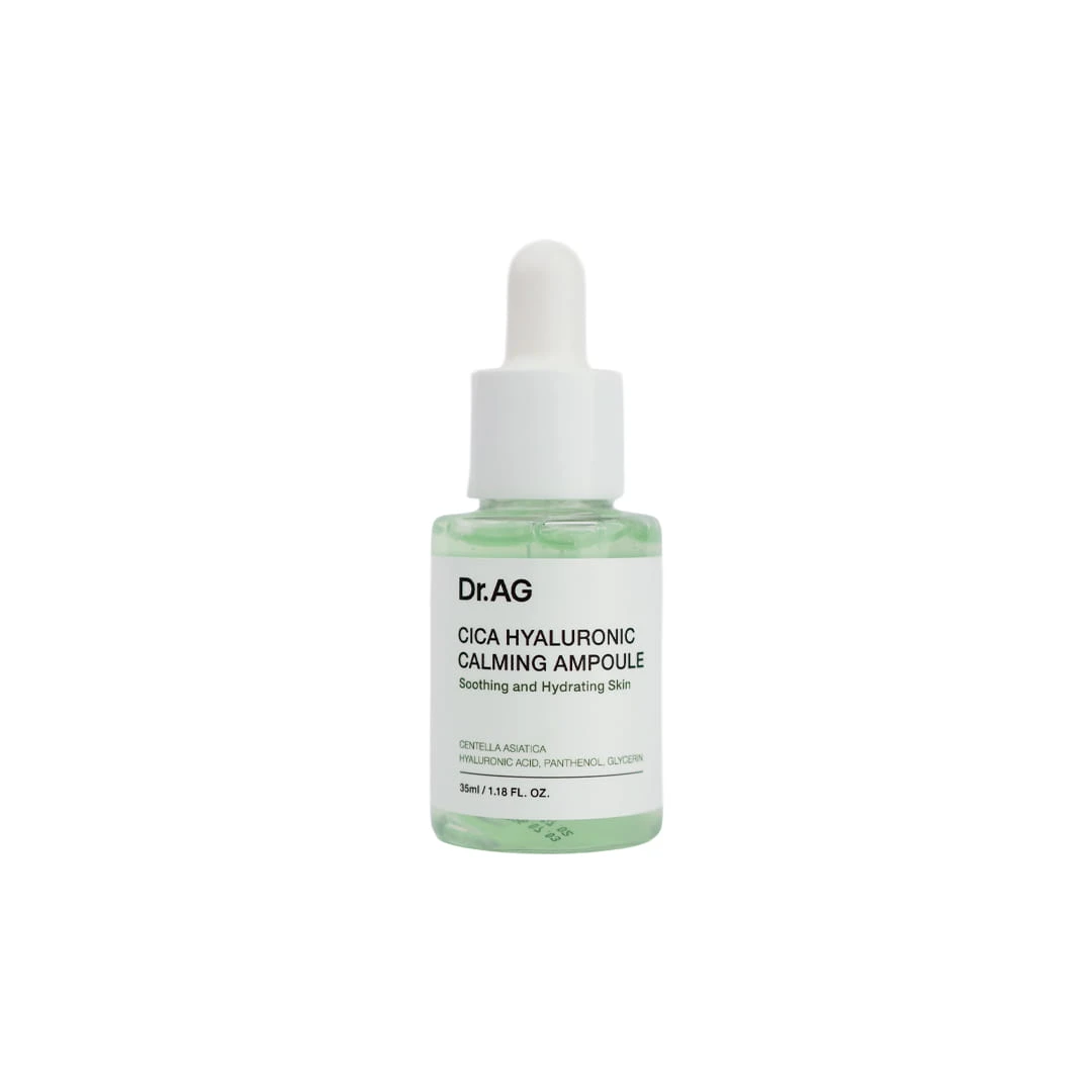 Dr.AG+ Cica Hyaluronic Calming Ampoule 35ml – Korean Hydrating & Soothing Serum with Centella Asiatica, Hyaluronic Acid & Panthenol