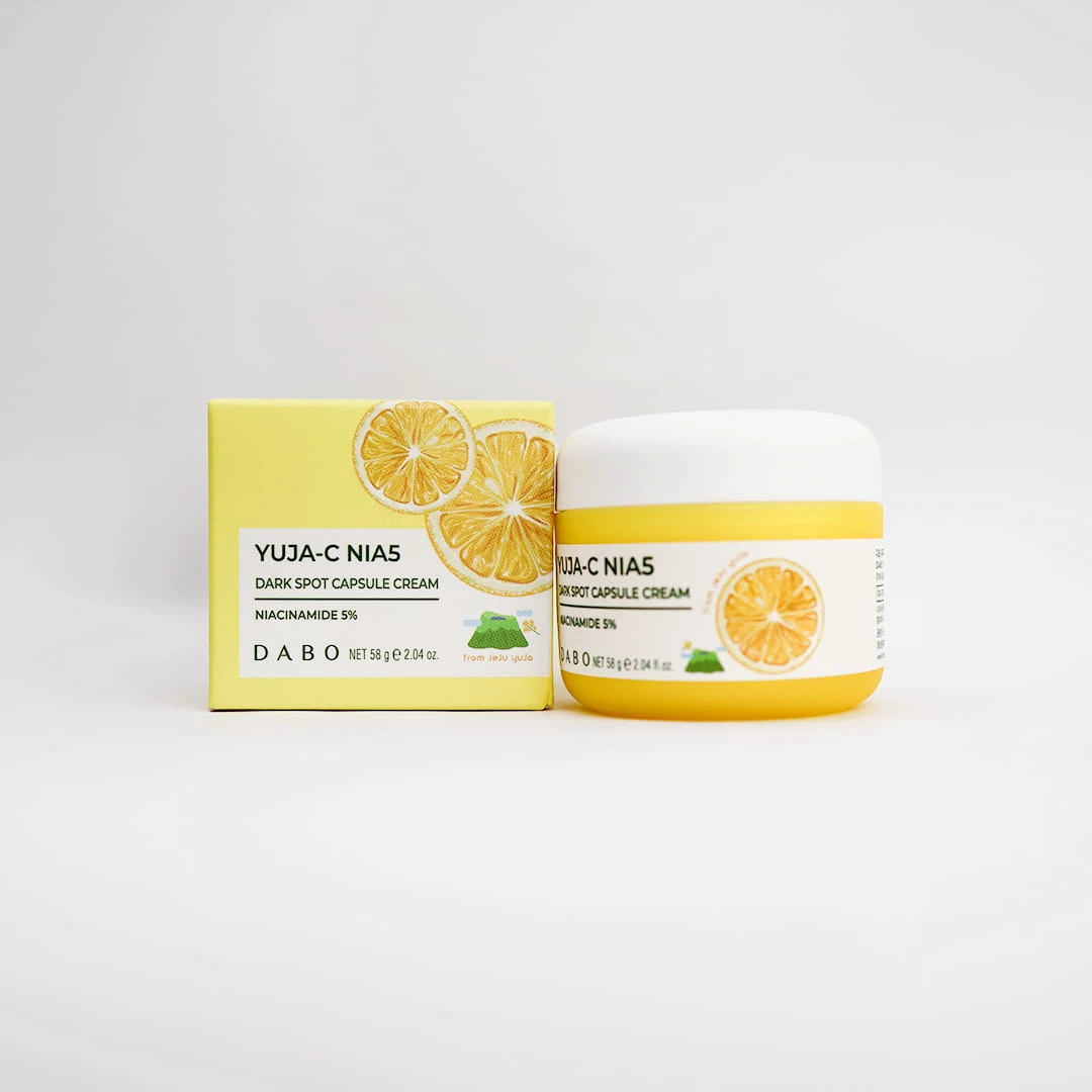 DABO Yuja-C Nia5 Dark Spot Capsule Cream – 58g Korean Brightening & Moisturizing Face Cream with 5% Niacinamide