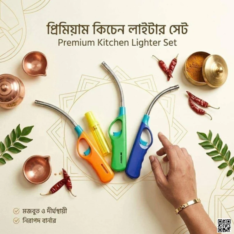 Safest and longest lasting lighter set for lighting the stove | Premium Kitchen Lighter