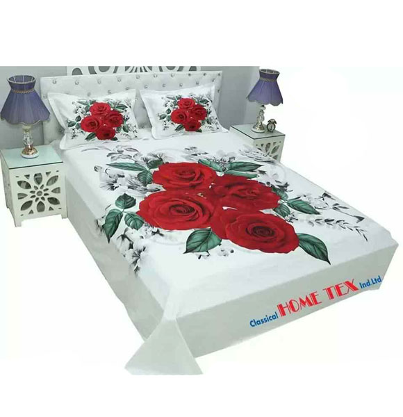 Premium Quality Queen Size Printed Bed Sheet