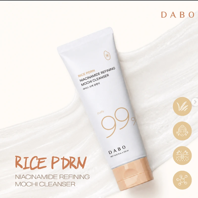 Dabo Rice PDRN Niacinamide Refining Mochi Cleanser 120ml