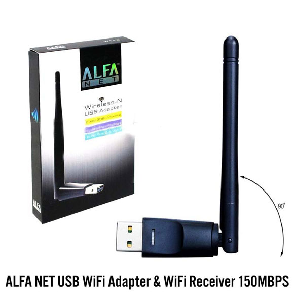 ALFA NET USB WiFi Adapter & WiFi Receiver 150MBPS (W115)