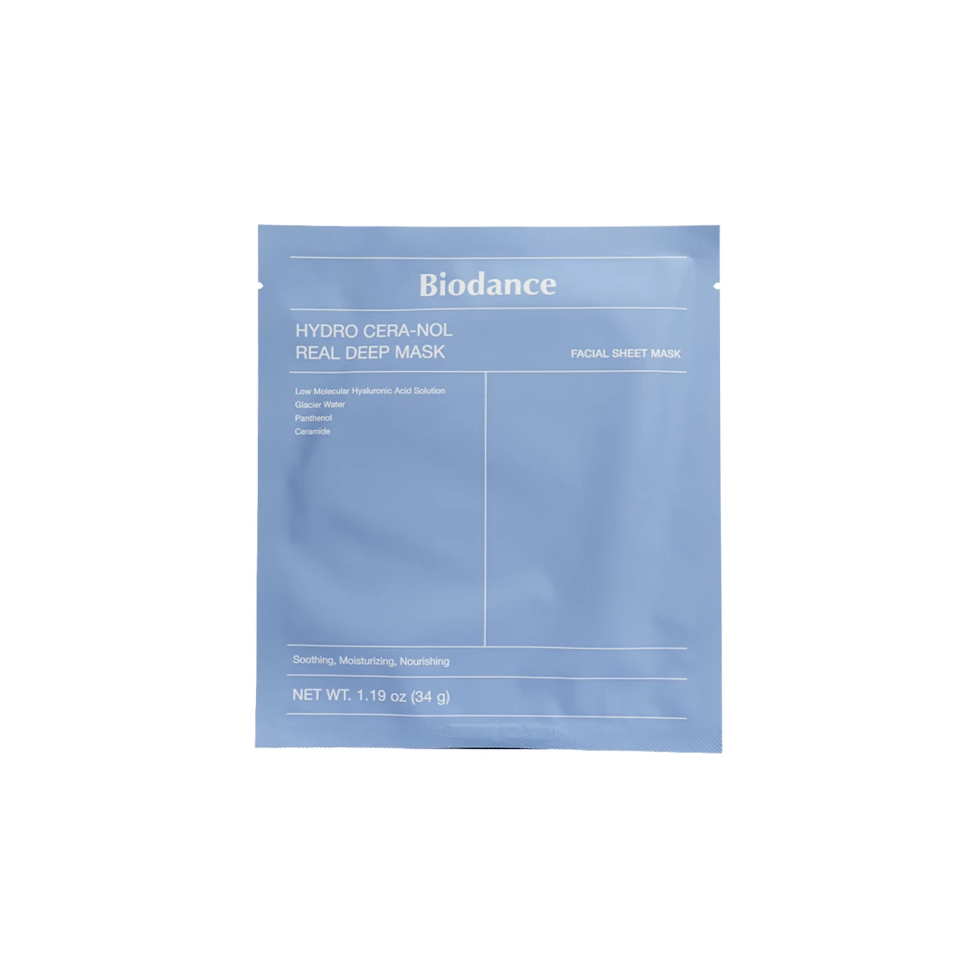 BIODANCE Hydro Cera-Nol Real Deep Mask 34g – Overnight Hydrogel Face Mask with 5 Ceramides, Panthenol & Hyaluronic Acid