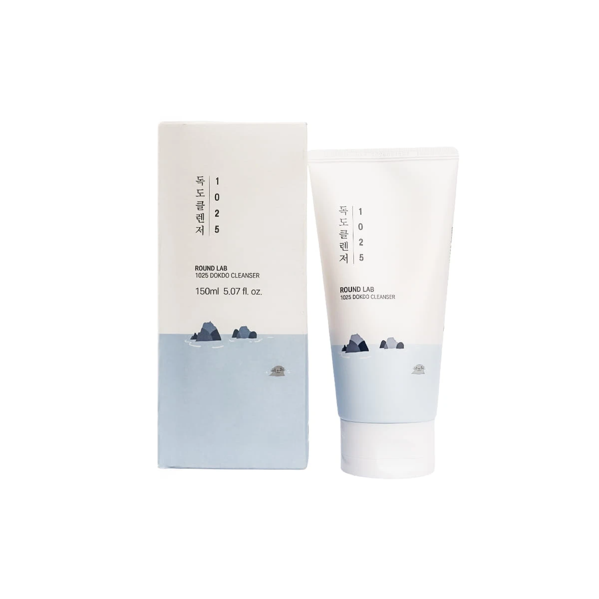 Round Lab 1025 Dokdo Cleanser 150ml – Low pH Hydrating Foaming Face Wash with Deep Sea Water & Hyaluronic Acid