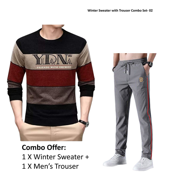 Winter Sweater with Trouser Combo Set -02