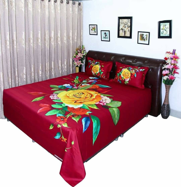 Premium Quality King Size Printed Bed Sheet GM-241