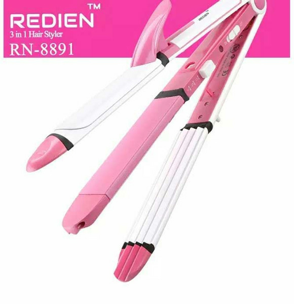 Redien RN-8891 multi-function electric splint corn perm straight dual-use straight hair straightener folder