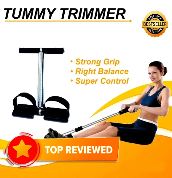 Original Stainless Steel Tummy Trimmer Exerciser - Home Fitness Kit