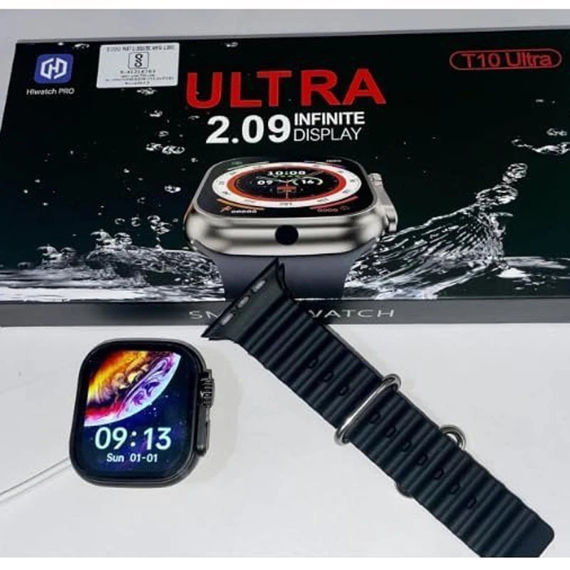T10 Ultra 2 Smart Watch with 2.09 Inch Large Display, Bluetooth Calling & Activity Tracker