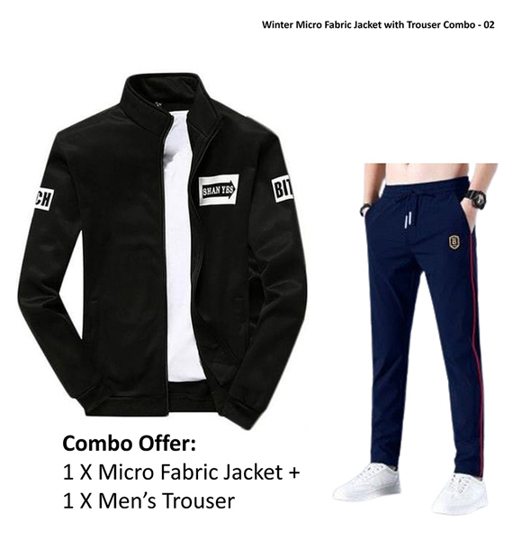 Winter Micro Fabric Jacket with Trouser Combo - 02