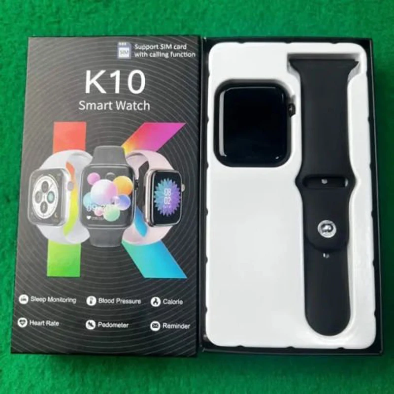 K10 Single SIM Smart Watch with Calling Function, 1.54 Inch HD Display & Bluetooth Support