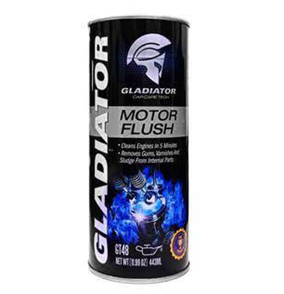 Gladiator Motor Flush Engine Cleaner (Engine Flush) for Motorcycle/Car/Bus/Truck, Remove gums, varnishes and sludge from internal parts All Petrol, Octen, Cng & Diesel Engine