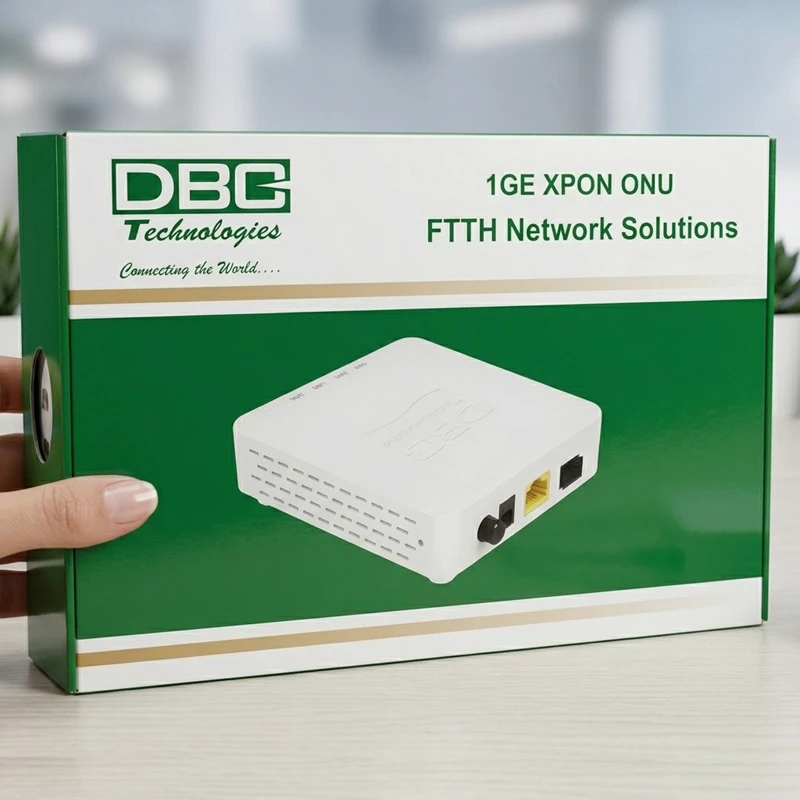 DBC Technologies 1GE XPON ONU 1 Port Gigabit Fiber Optic Network Device